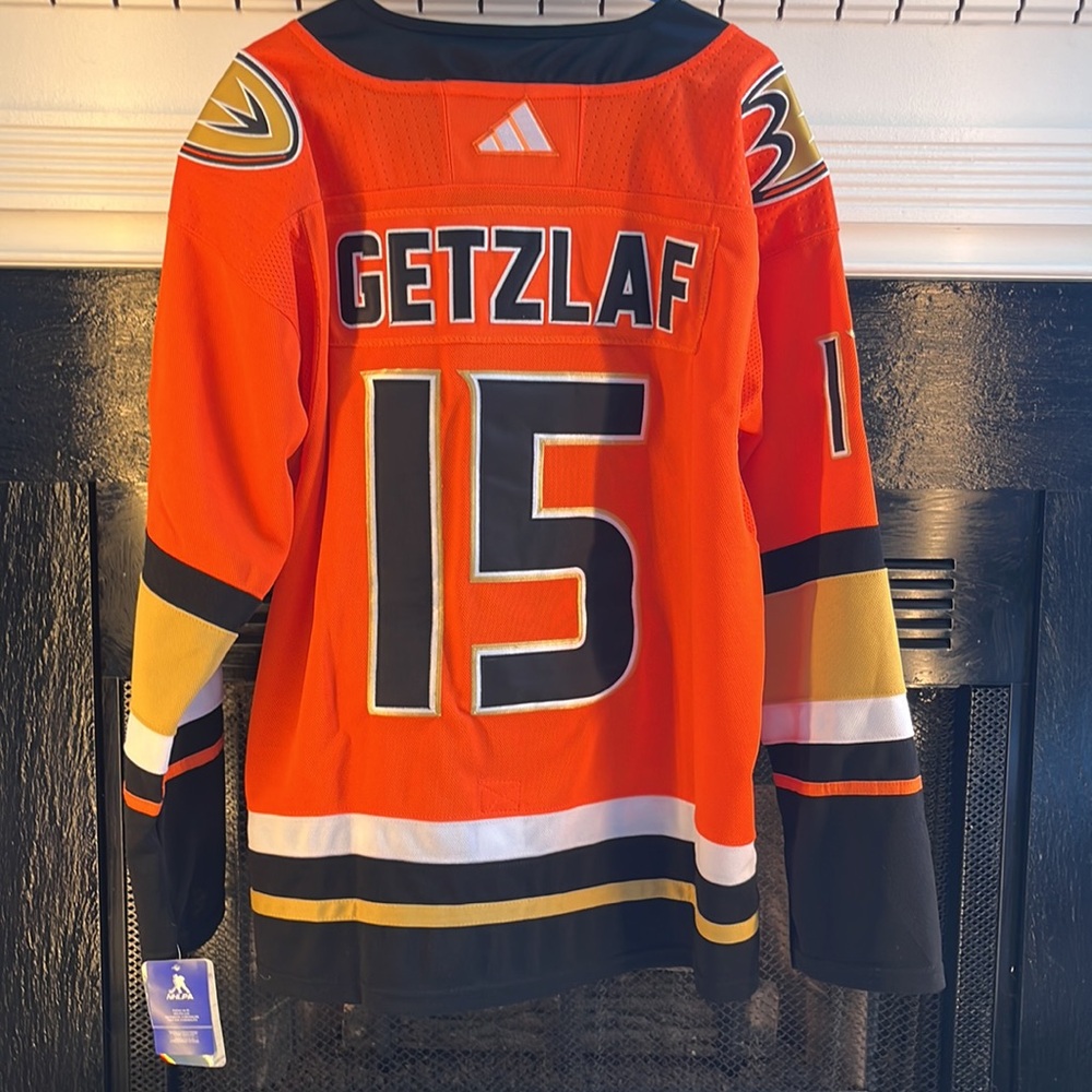Anaheim Ducks Ryan Getzlaf NHL Hockey Jersey Orange Stitched Men’s Size Large 52 - Picture 2 of 6